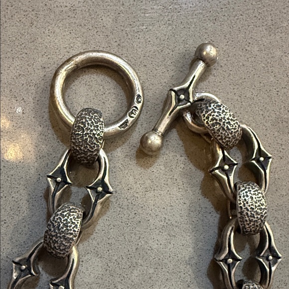 RARE💀custom piece Travis Walker Double Cross Silver Skull Dagger necklace - Picture 6 of 9